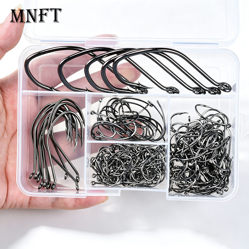 200Pcs Multi‑Sizes Barbed Fish - Fishing Hook Circle review and price